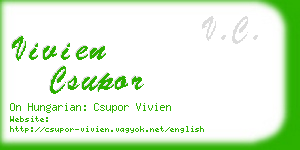 vivien csupor business card